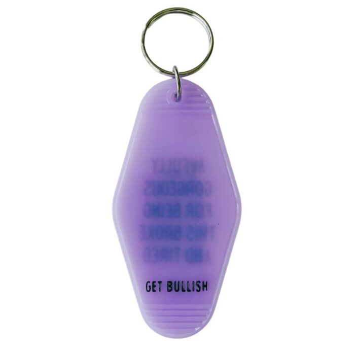 Awfully Gorgeous for Being this Broke and Tired Motel Style Keychain in Translucent Violet 4 59181b67 9cb4 4518 8993 a63a9920160c