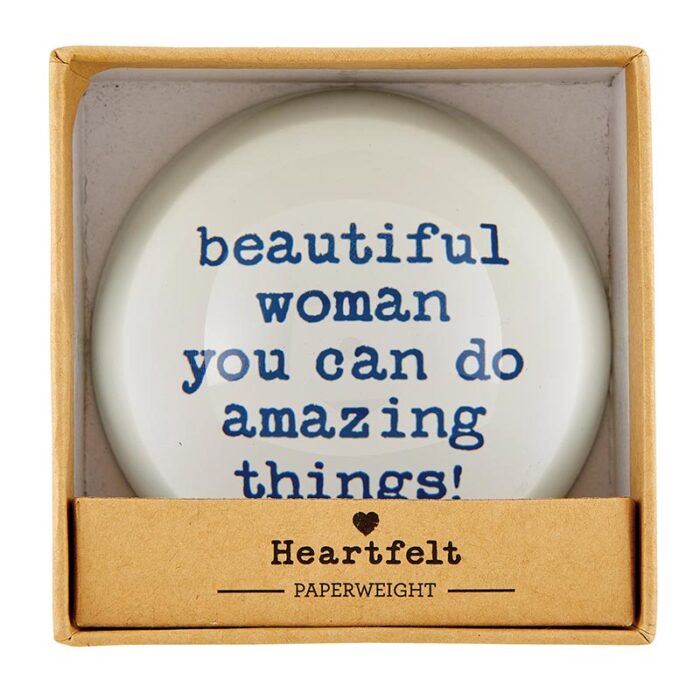 Beautiful Woman You Can Do Amazing Things Glass Dome Paperweight In a Gift Box 3 27258b76 b6ca 40b9 a15a 91ecaff16b4e