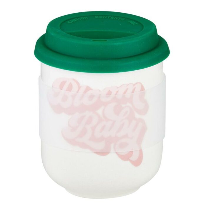 Bloom Baby Ceramic To Go Mug Holds 16 oz Eco Mug with Silicone Lid and Sleeve 2