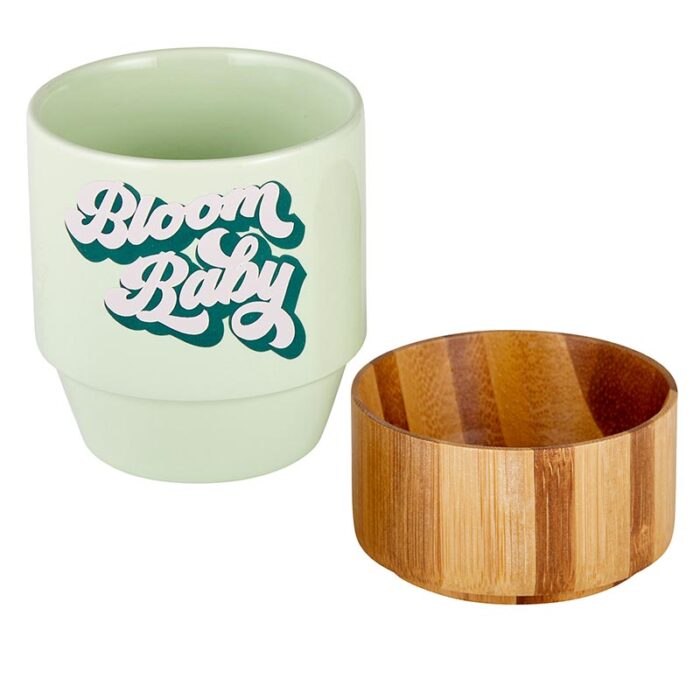 Bloom Baby Petite Ceramic Mug with Bamboo Base 2