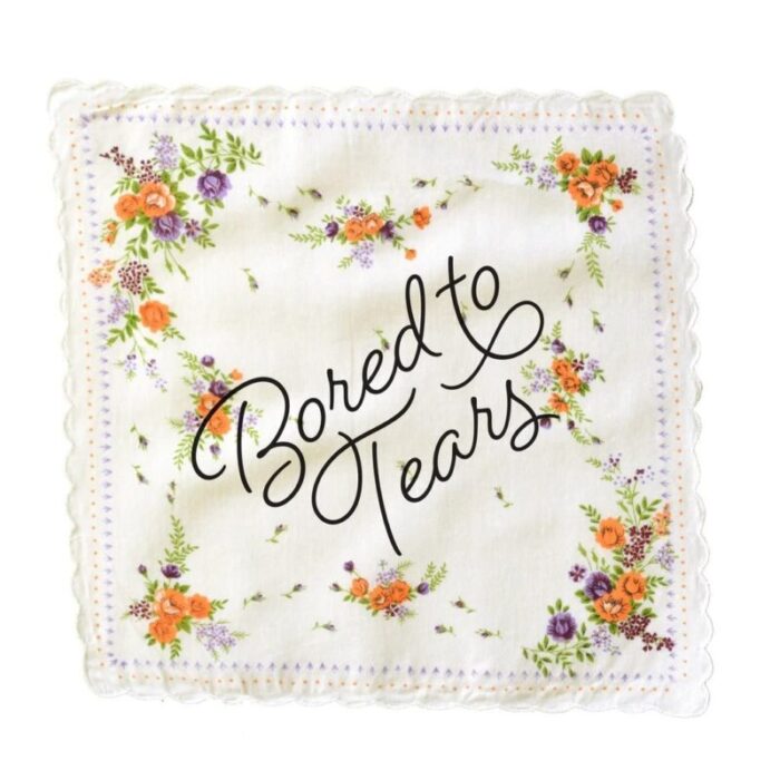 Bored to Tears Retro Hankie Floral Print Cotton Handkerchief 4