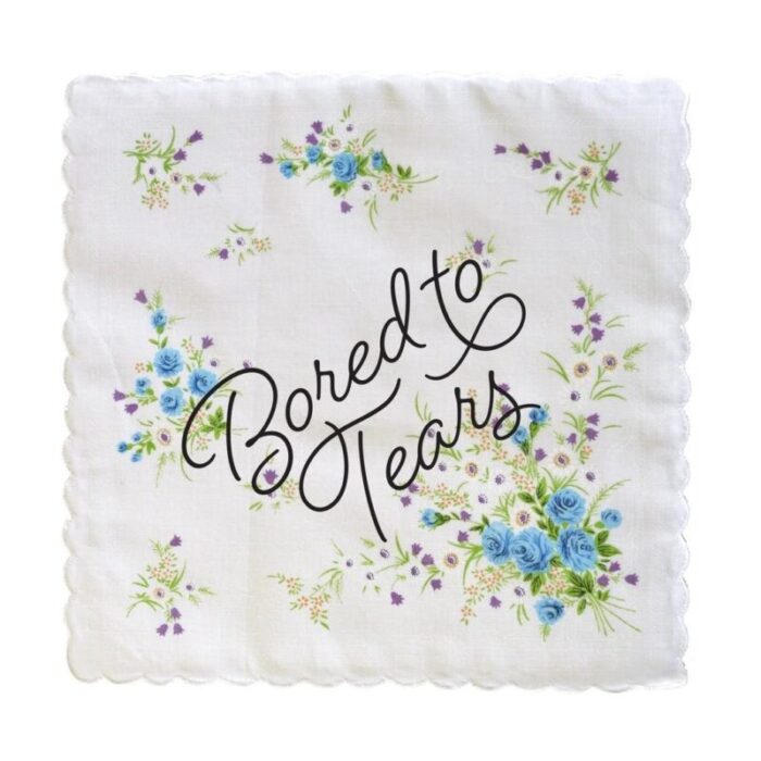 Bored to Tears Retro Hankie Floral Print Cotton Handkerchief