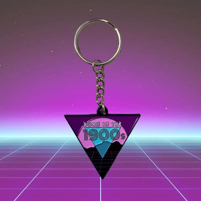 Born in the 1900s Enamel Keychain Millennial Gen X