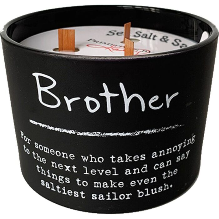 Brother Jar Candle Matte Black Glass 26hrs Burn Time 4