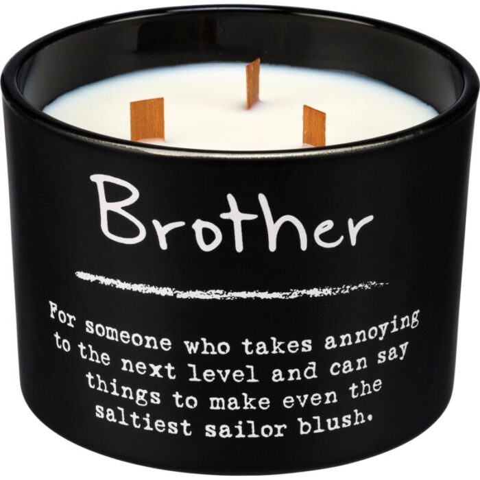 Brother Jar Candle Matte Black Glass 26hrs Burn Time