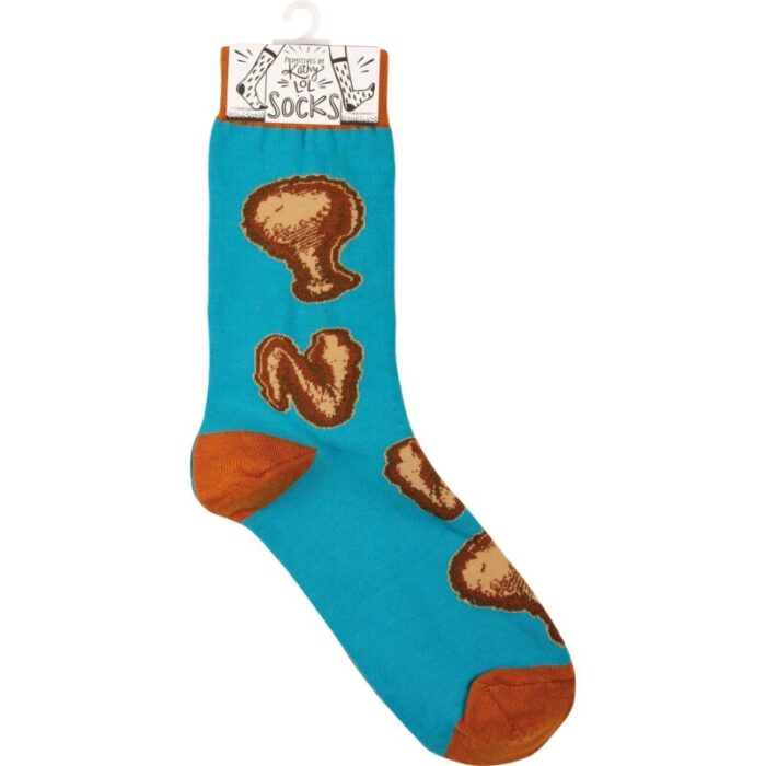 Chicken And Waffles Socks Mismatched Unisex Cotton Socks 3