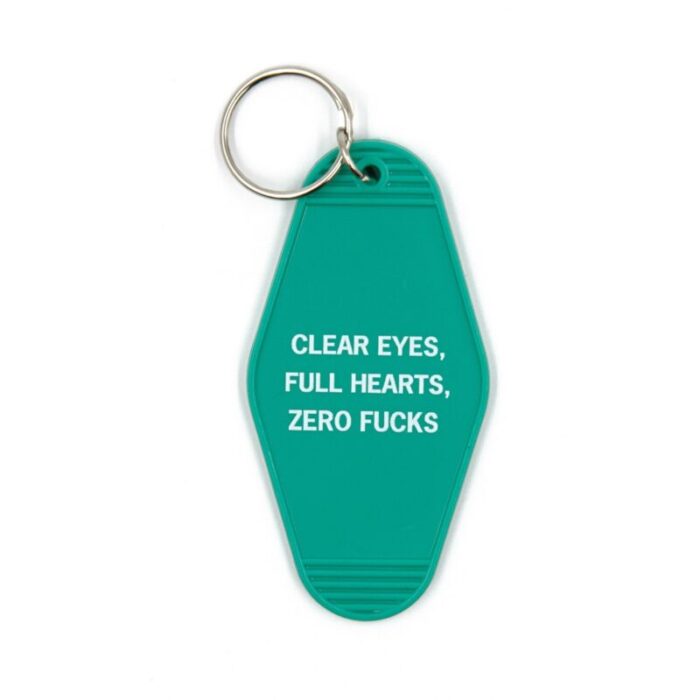 Clear Eyes Full Hearts Zero Fucks Motel Style Keychain In Green 2 8586f9d6 dc5e 46b0 aa3a 12911e671c99