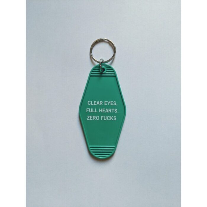 Clear Eyes Full Hearts Zero Fucks Motel Style Keychain In Green 4 78d5c324 07ad 400c 9476 476fb7f9a2ba