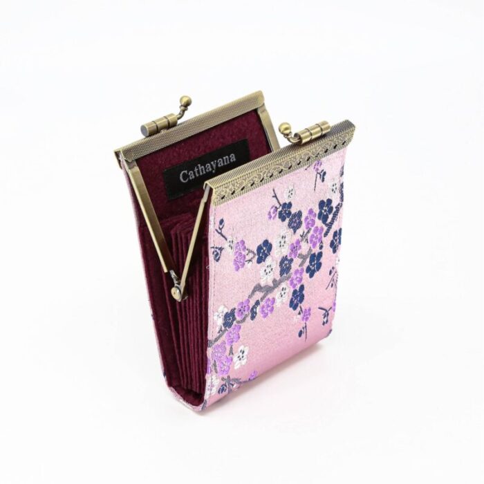 Credit Card Holder in Cherry Blossom Mauve 10 Slots RFID Blocking 2