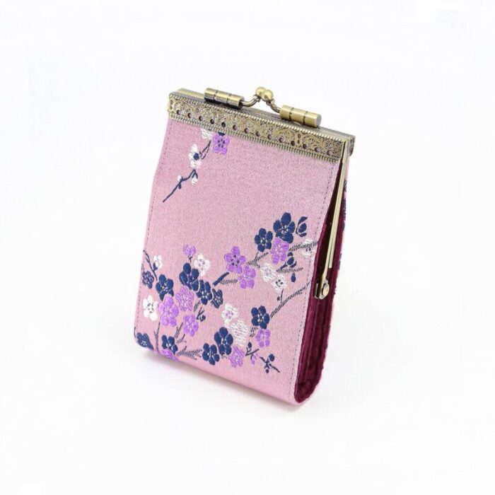 Credit Card Holder in Cherry Blossom Mauve 10 Slots RFID Blocking 3