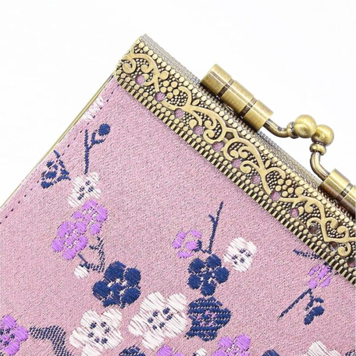 Credit Card Holder in Cherry Blossom Mauve 10 Slots RFID Blocking 4