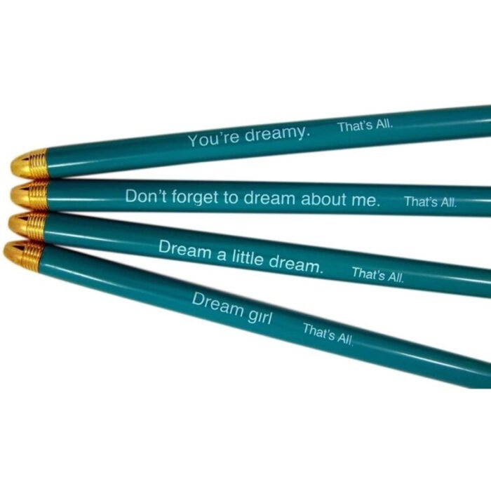 Dream Girl Teal Crown Pen Set of 12 Giftable Quote Pens Novelty Office Desk Supplies 3