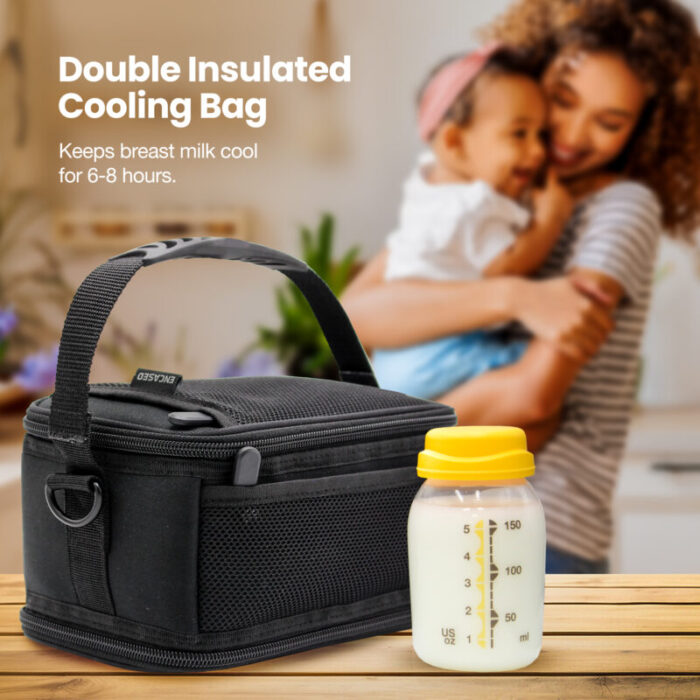 Encased Breastmilk Cooler Bag for 6 Medela Express Milk Bottles ENCB406 1