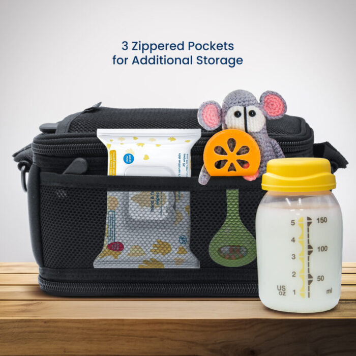 Encased Breastmilk Cooler Bag for 6 Medela Express Milk Bottles ENCB406 6