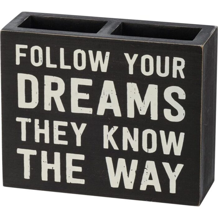 Follow Your Dreams Stationery Set Giftable Notebooks Pencils Pen Holder 4