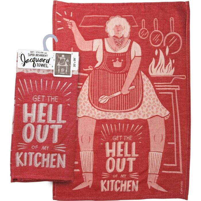 Get The Hell Out of My Kitchen Dish Cloth Towel Novelty Tea Towel Cute Kitchen Hand Towel 20 x 28 3e6b0fa2 2d31 4d3e b682 e66222872252