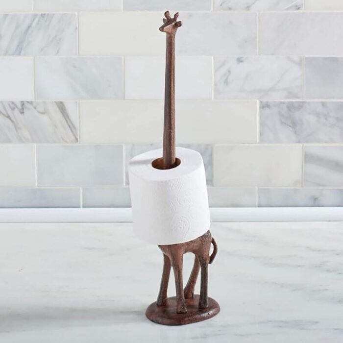 Giraffe Cast Iron Paper Towel Holder 19 Tall Real Cast Iron Virtually Indestructible 2 2e014a3a 7665 4e06 be48 bf35e318f566