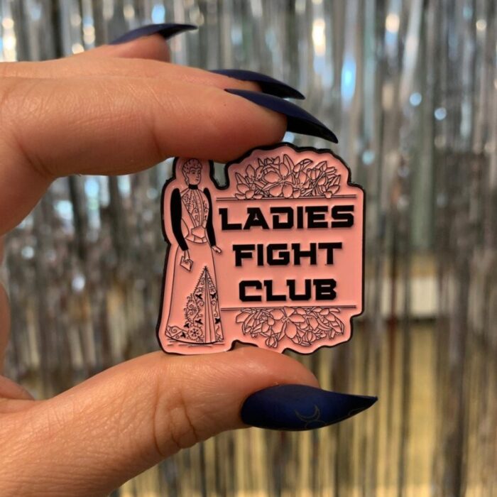 Ladies Fight Club Enamel Pin Victorian Funny Lapel Pin 79c3a832 9924 4050 a985 8731baf6e4fb