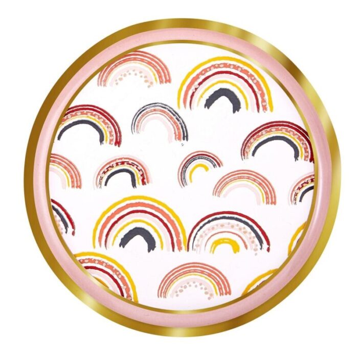 Love Yourself Mug Coaster Lid with Rainbow Design 3