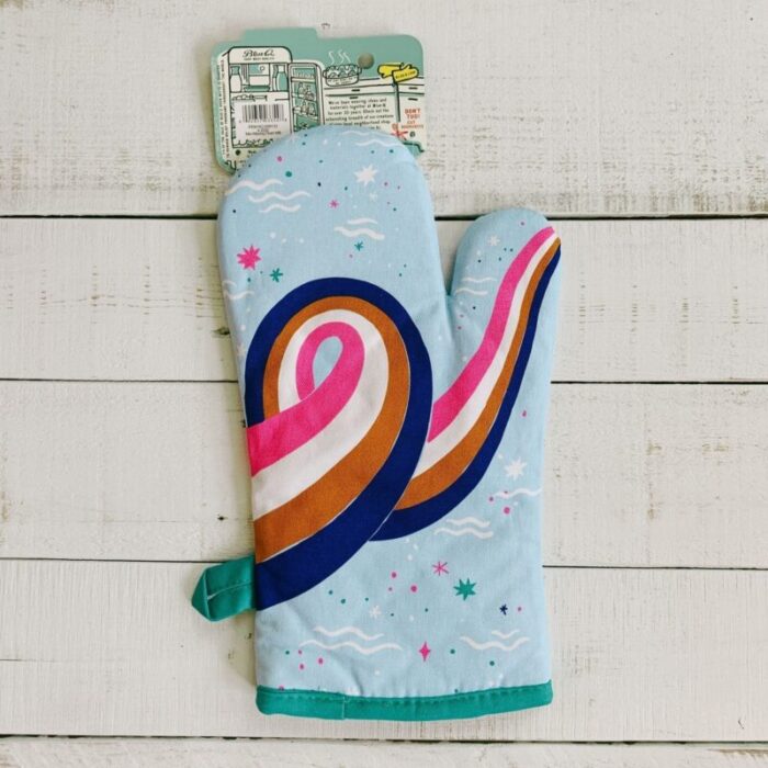 Mer Mazing Oven Mitt with Mermaid Design Kitchen Thermal Single Pot Holder BlueQ at GetBullish 5