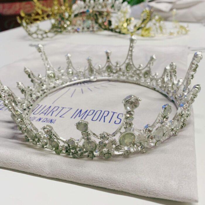 Moonlight Ice Queen Royalty Crown Tiara in Opal and Champagne Gold or Silver 2 Options 10