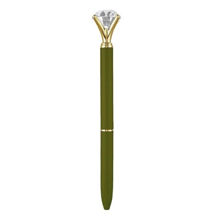 Moss Green Gem Pen Giftable Single Pen Novelty Office Desk Supplies