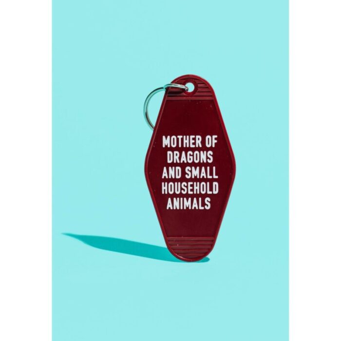 Mother of Dragons and Small Household Animals Motel Style Keychain in Dark Red 3 fa9eb5ee 718f 46e9 87f3 35b76304d828