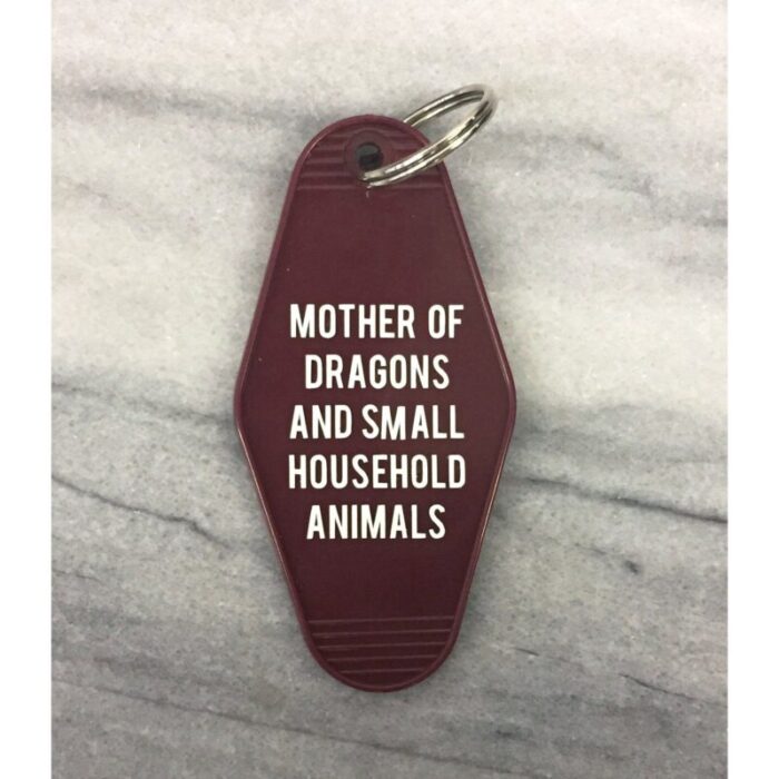 Mother of Dragons and Small Household Animals Motel Style Keychain in Dark Red 5 5f40cc7d 4ef2 48e3 bcfc 3e1cad0ae5ae