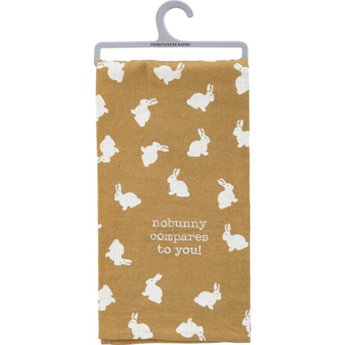 Nobunny Compares To You Dish Cloth Towel Cotten Linen Novelty Tea Towel Cute Kitchen Hand Towel 20 x 26 3