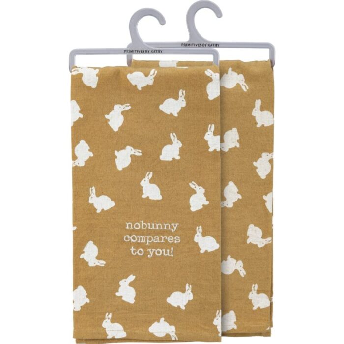 Nobunny Compares To You Dish Cloth Towel Cotten Linen Novelty Tea Towel Cute Kitchen Hand Towel 20 x 26