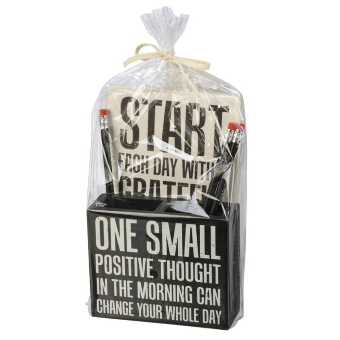 One Small Positive Thought Stationery Set Giftable Notebooks Pencils Pen Holder 8d62a919 33d9 4878 a182 5cdc3b477021