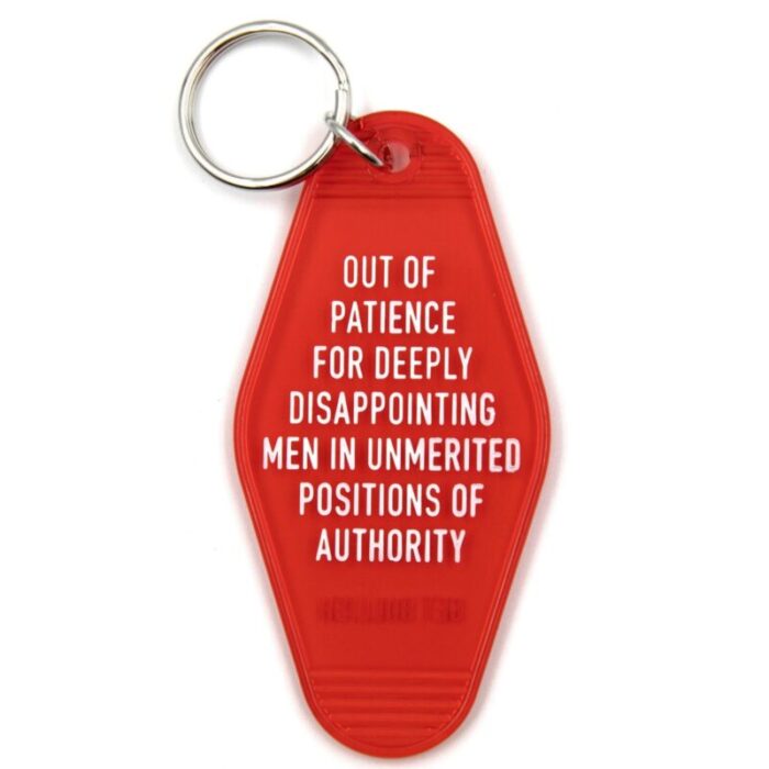 Out of Patience for Deeply Disappointing Men Motel Style Keychain 2 ba5c4cae 5582 4448 b936 4d8b3adbf764