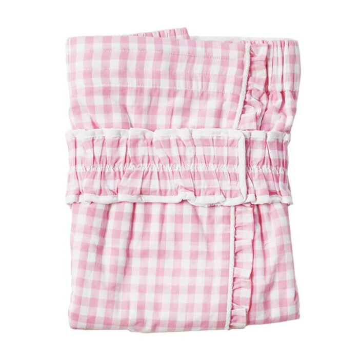 Pink Gingham Spa Wrap and Headband Set Bath Body Towel Shower 2