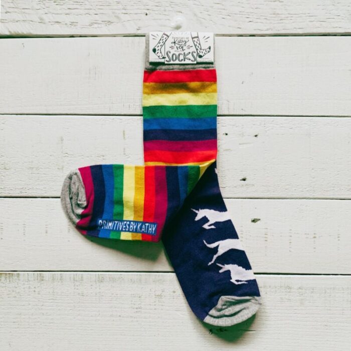 Rainbows And Unicorns Socks Mismatched Designs Unisex 2 90d6d29c 6428 4cb4 93b9 a9a50ba8b9b7