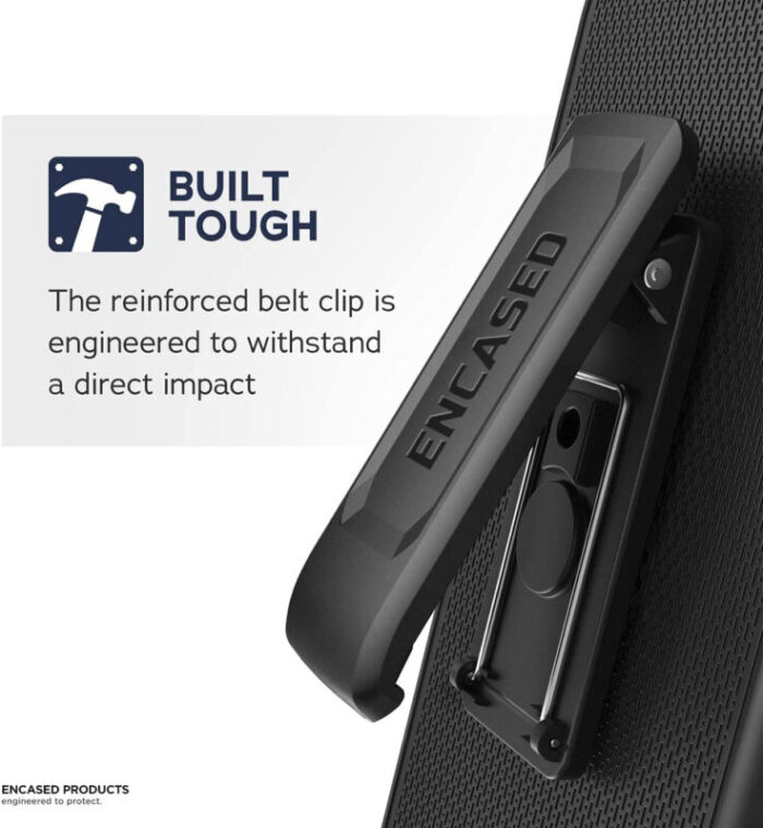 Samsung Galaxy S22 Rebel Case with Belt Clip Holster Black Black RB213BKHL 3 10