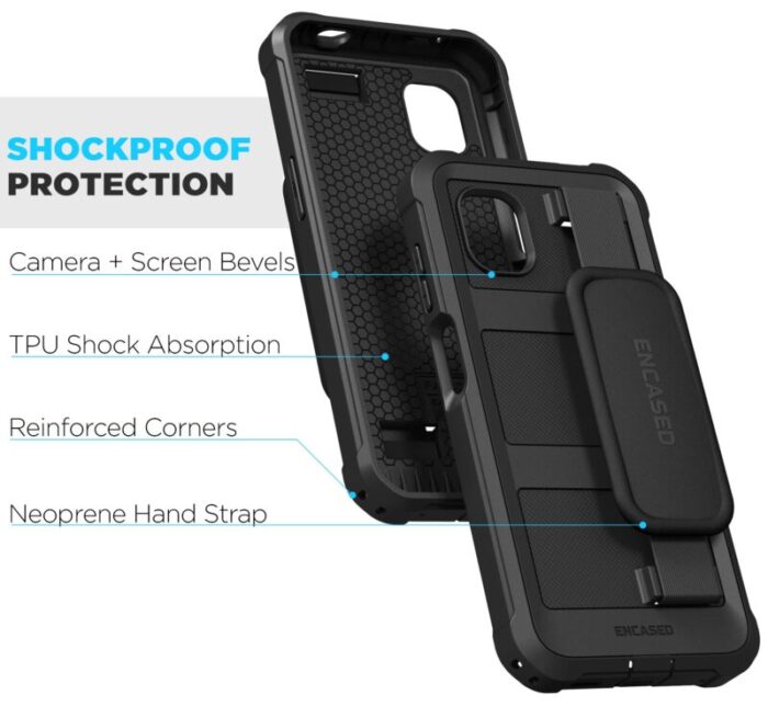 Samsung Galaxy XCover 6 Pro Falcon with Hand Strap and Belt Clip Holster FH246BKHL 2