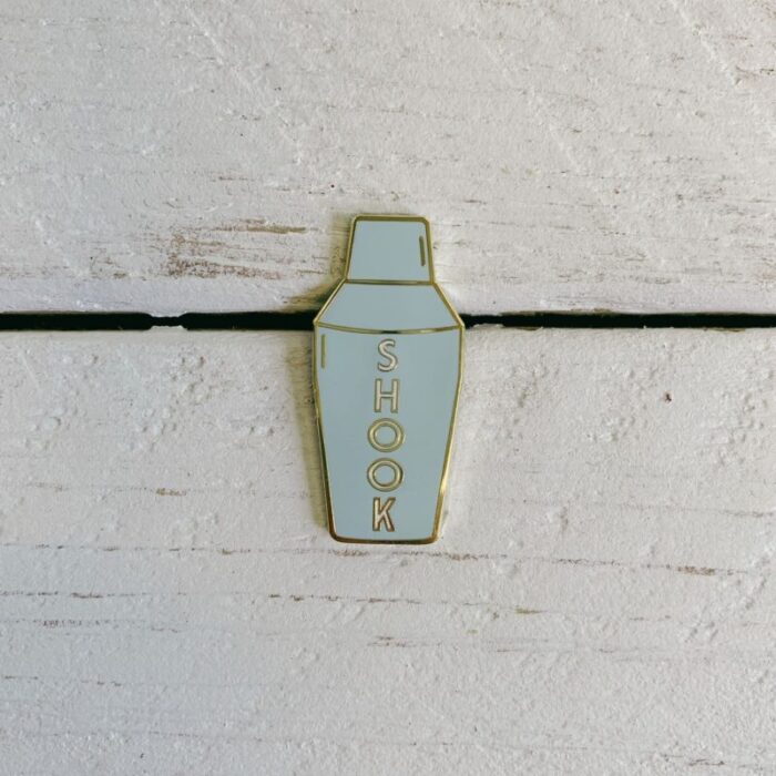 Shook Cocktail Shaker Enamel Pin