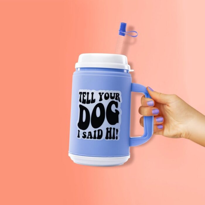 Tell Your Dog I Said Hi Retro Mug Double Walled Tumbler with Straw 2fa3b81e 215e 4d2c bf61 f161bf8dc088