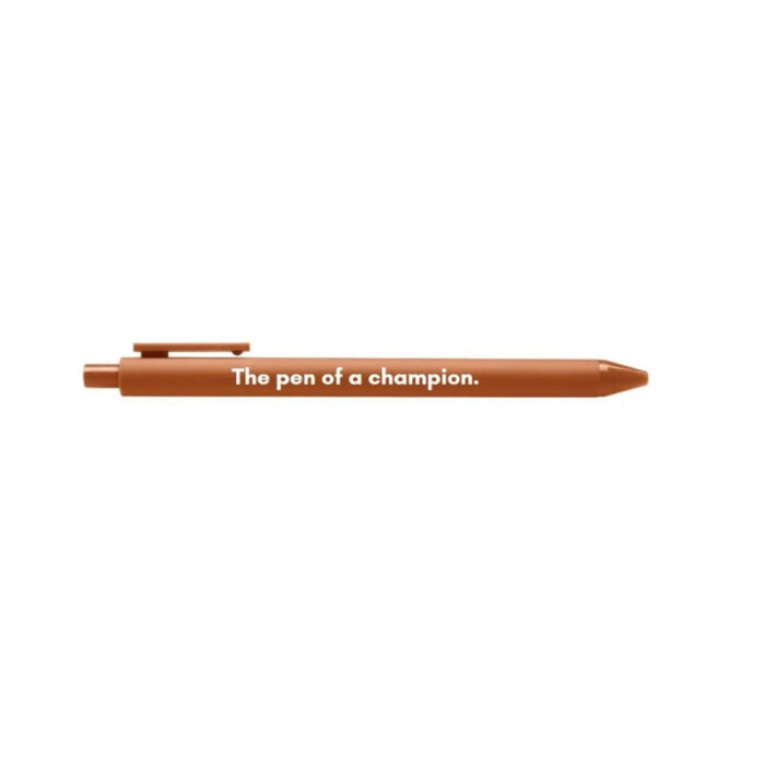 The Pen Of A Champion Pen Gel Click Pen in Caramel 4