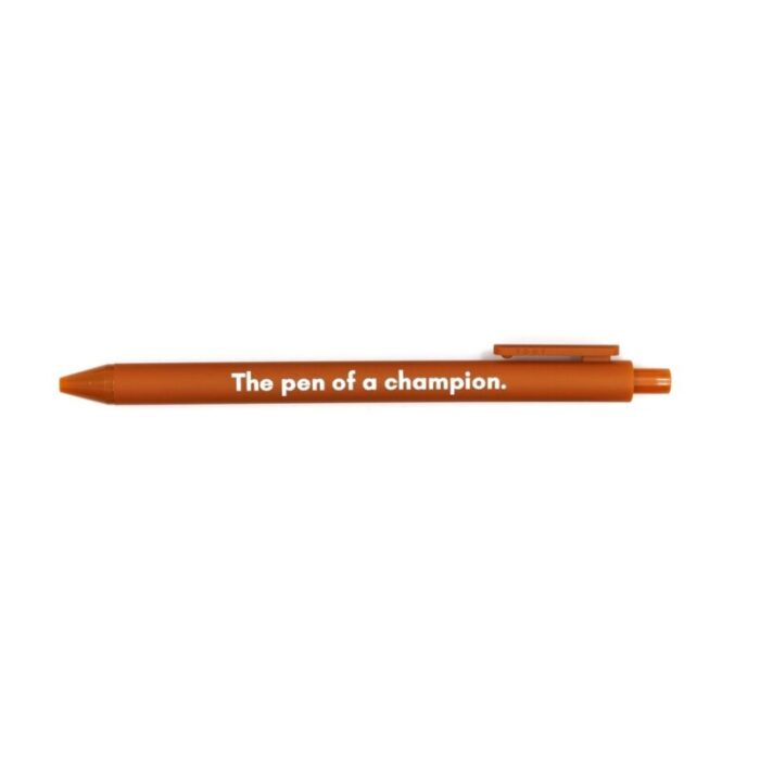 The Pen Of A Champion Pen Gel Click Pen in Caramel 5