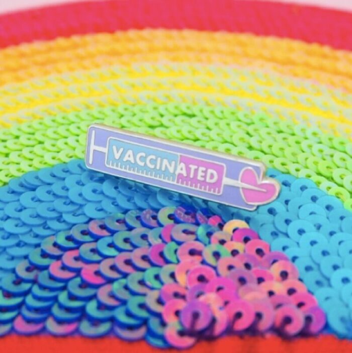 VACCINATED Enamel Pin 3