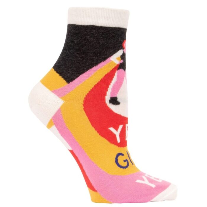 Yes Girl Yes Womens Ankle Socks BlueQ at GetBullish 2