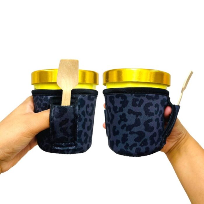 black leopard pint size ice cream handlerdrink handlers 363407