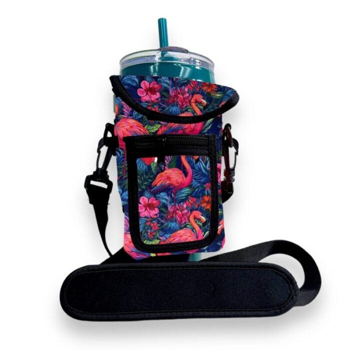 bright flamingo wrap around drink pocket preorderdrink handlers 408218