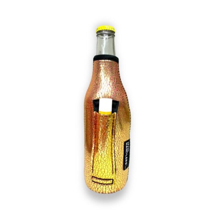 glimmering gold 12oz bottleneck handlerdrink handlers 242239