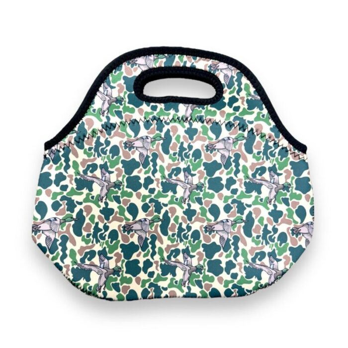 green duck camo lunch bag totedrink handlers 796044