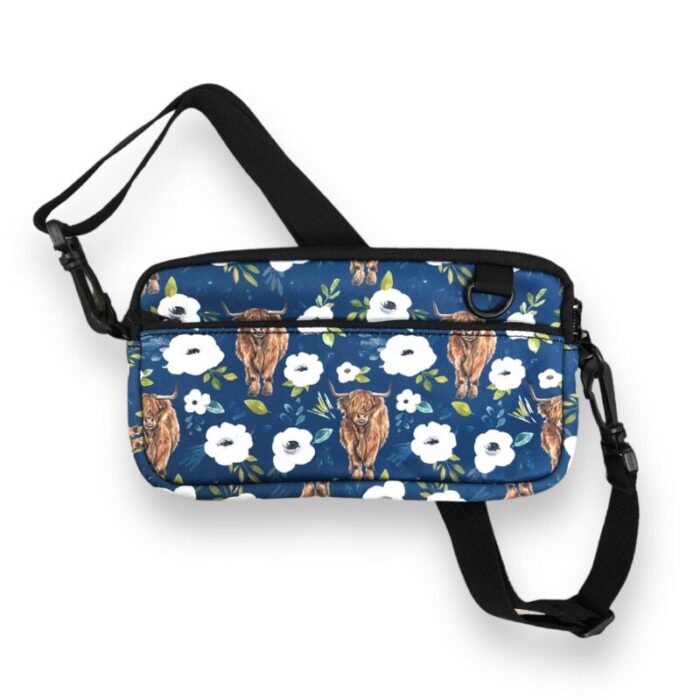 highland cows cross body pursedrink handlers 697908