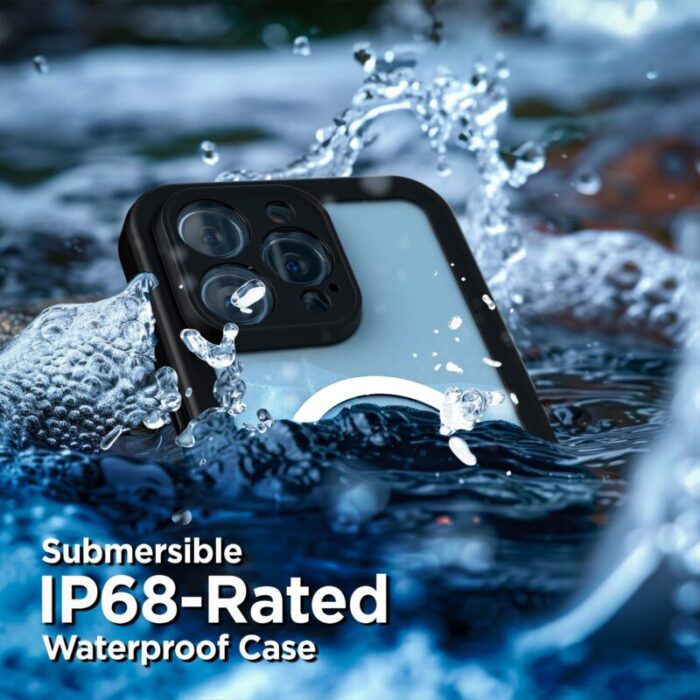 iPhone 16 Pro Waterproof Magsafe Case with Magentic Ring Grip EWP441 2