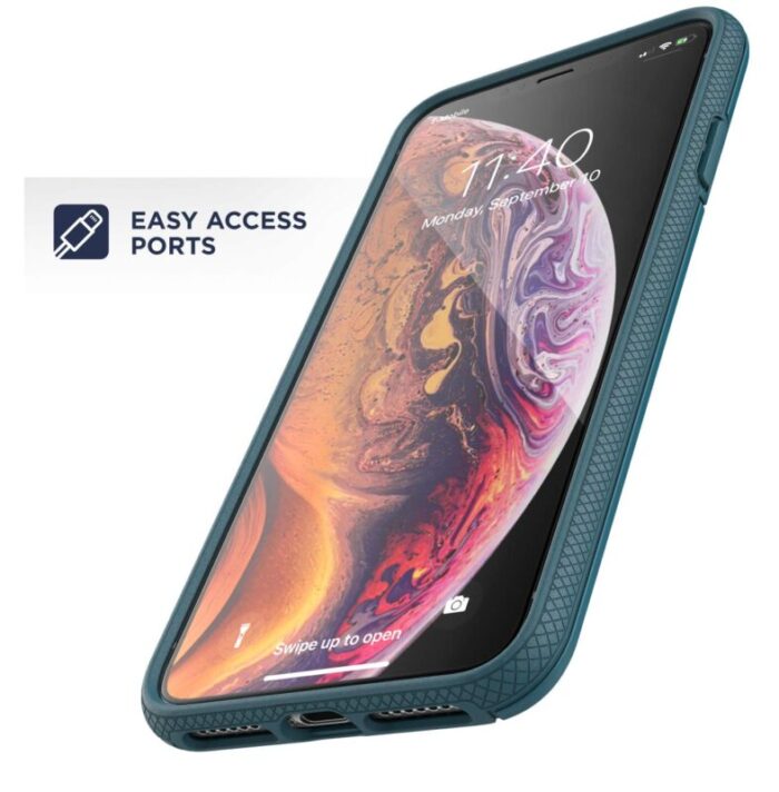 iPhone Xs Max Phantom Wallet Case Blue Encased PS72BL 4