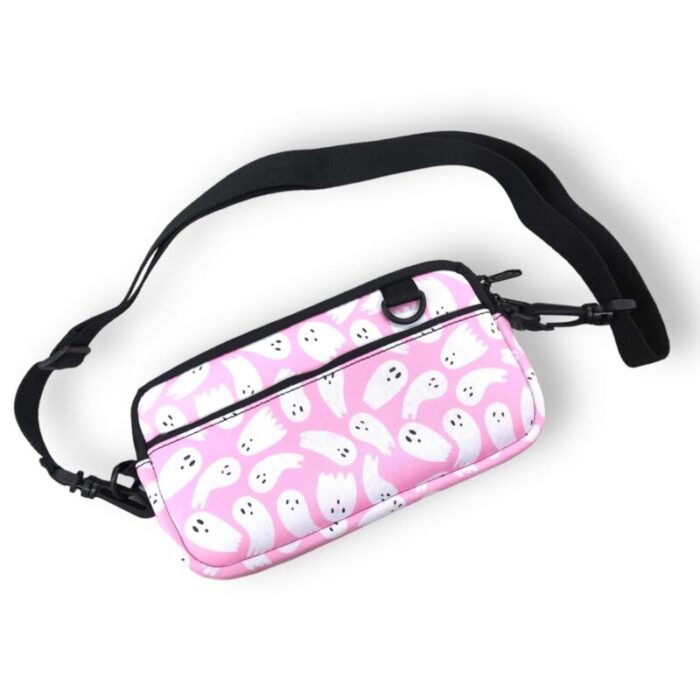 pink ghost cross body pursedrink handlers 883781